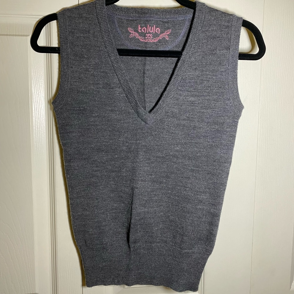 Talula Gray Wool Vest - Picture 5 of 5